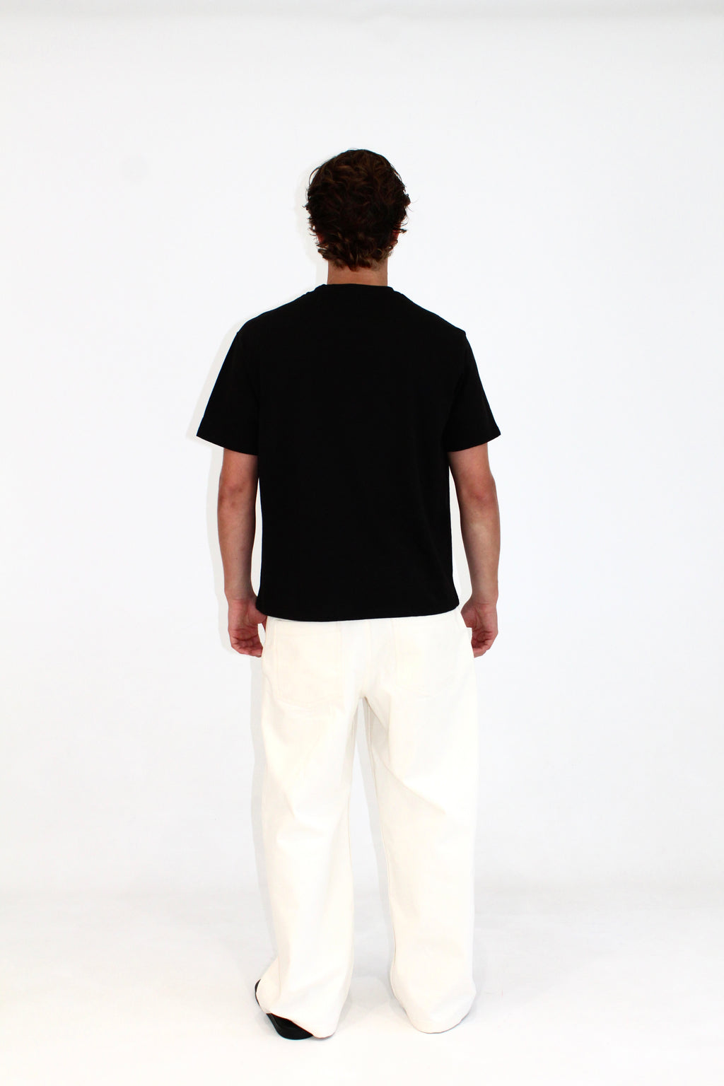 Black linen T-shirt