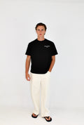 Black linen T-shirt