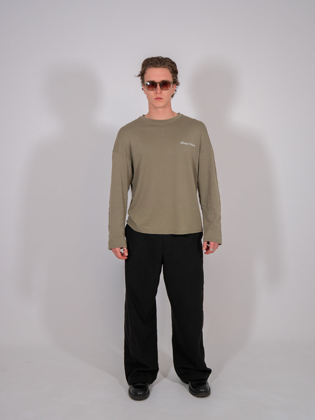 Harry Nicholas Olive Long Sleeve