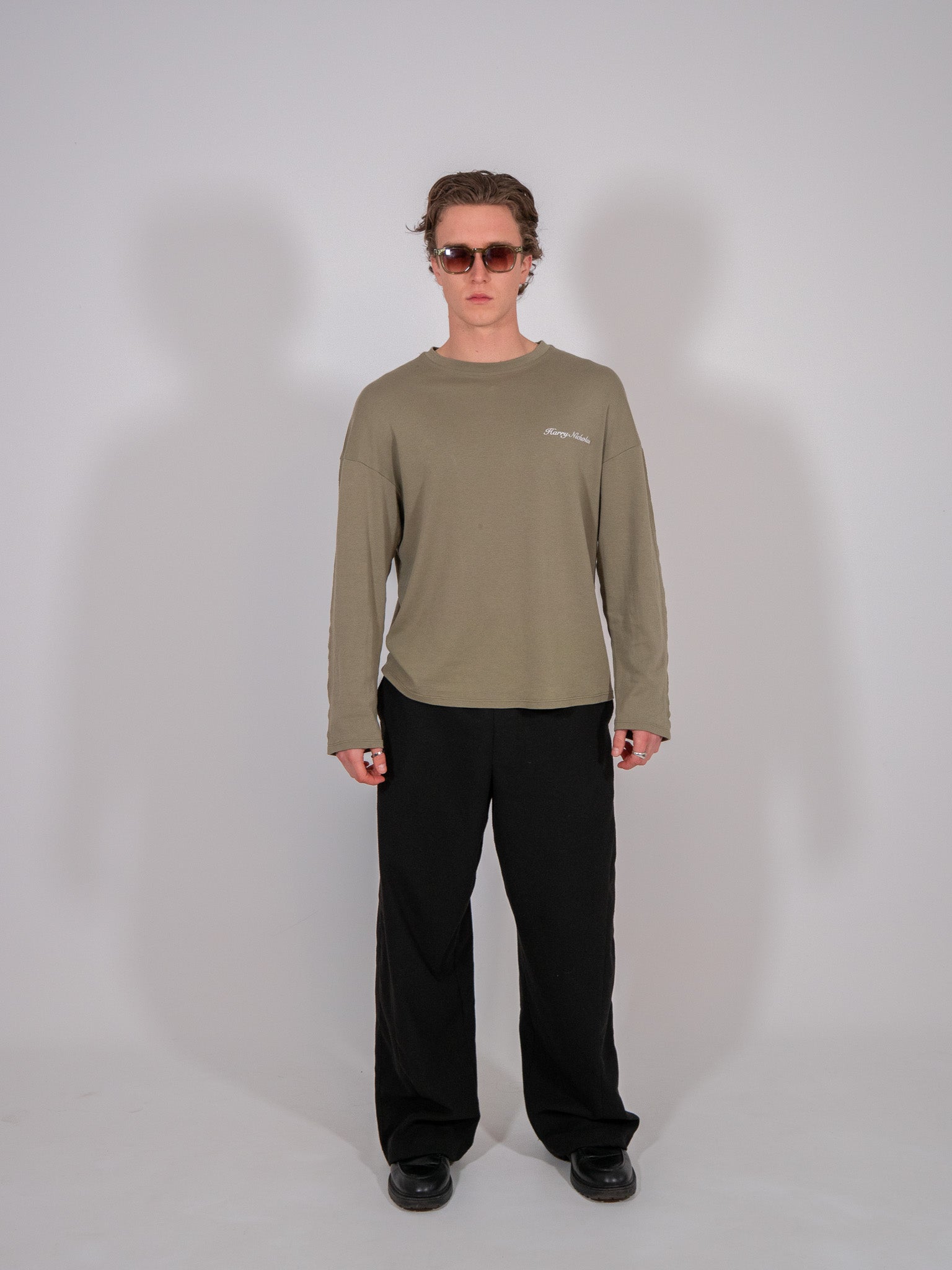 Harry Nicholas Olive Long Sleeve
